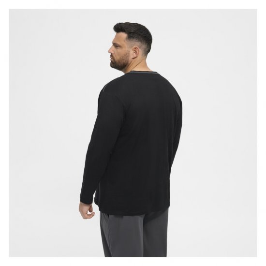 North Latitude Py Jersey O-Neck Long Sleeve Black - Tricouri mânecă lungă - Tricouri mânecă lungă mărimi mari