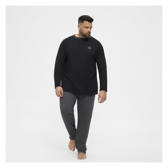 North Latitude Py Jersey O-Neck Long Sleeve Black - Tricouri mânecă lungă - Tricouri mânecă lungă mărimi mari