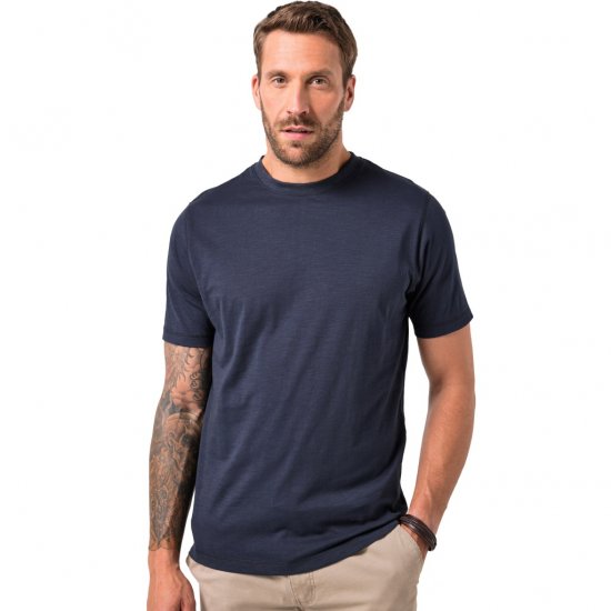 JP1880 T-Shirt Short Sleeve Soft Jersey Navy - Tricouri - Tricouri Bărbați Mărimi Mari