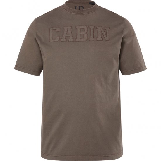 JP1880 T-Shirt Cabin Vintage Mocha - Tricouri - Tricouri Bărbați Mărimi Mari