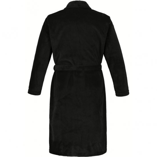 JP1880 Bathrobe with Spacious Patch Pockets Black - Lenjerie intimă & costum baie - Lenjerie Intimă Bărbați Mărimi Mari