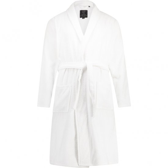 JP1880 Bathrobe Extra Soft Terry Cloth White - Lenjerie intimă & Costum baie - Lenjerie Intimă Bărbați Mărimi Mari