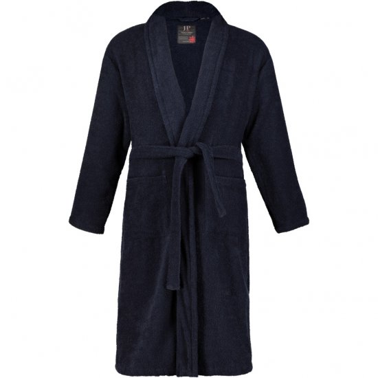 JP1880 Bathrobe Extra Soft Terry Cloth Dark Navy - Lenjerie intimă & costum baie - Lenjerie Intimă Bărbați Mărimi Mari