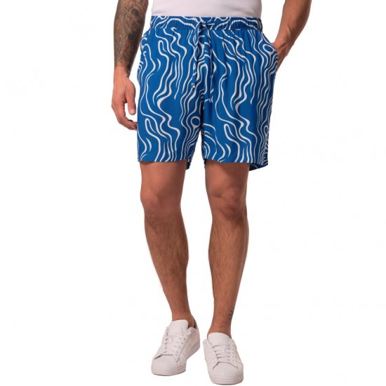 JP1880 Bermuda Shorts All-over Print Royal Blue - Pantaloni scurți - Pantaloni Scurți Mărimi mari Bărbați 