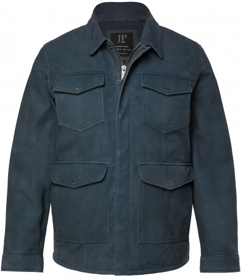 JP1880 Fine Lamb Leather Jacket Deep Sea Blue - Geci - Geci Bărbați Mărimi Mari