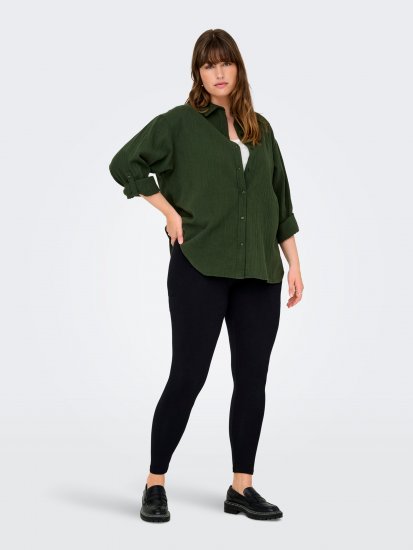 Only Carmakoma Time Leggings Black - Colanți - 