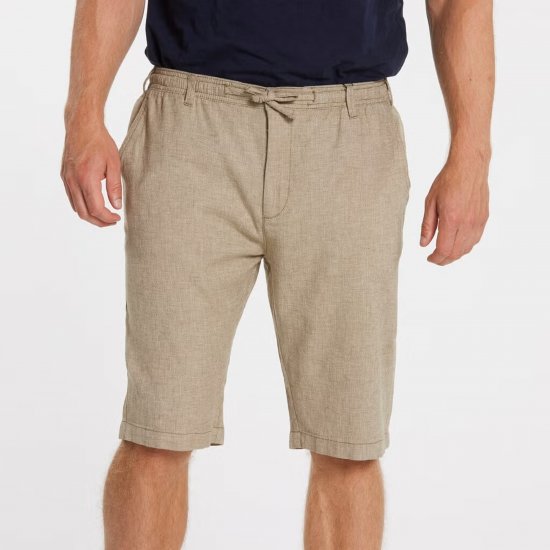 North Latitude 41106 Linen Shorts Beige - Pantaloni scurți - Pantaloni Scurți Mărimi mari Bărbați 