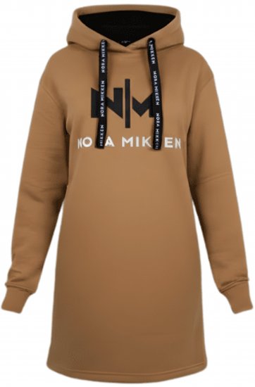 Nora Mikken KADRI Long Hoodie Camel - Pulovere & hanorace - 