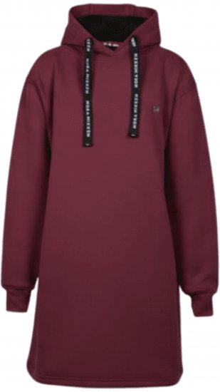 Nora Mikken KRISTINA Long Hoodie Burgundy - Pulovere & hanorace - 