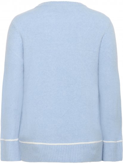 Kaffe Curve Jina Knit Pullover Powder Blue Melange - Pulovere tricotate - 