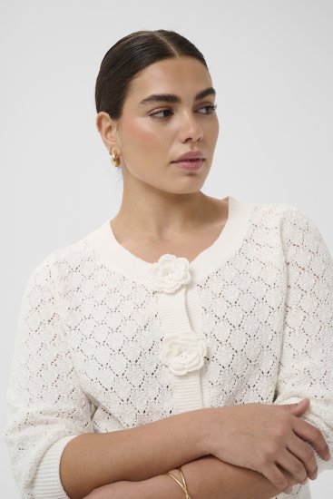 Kaffe Curve Kathrina Pullover White - Pulovere tricotate - 