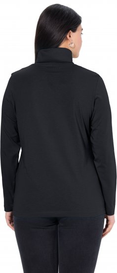 Ulla Popken Basic Long Sleeve Slim Fit Turtleneck Black - Pulovere & hanorace - 