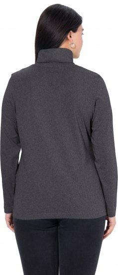 Ulla Popken Basic Long Sleeve Slim Fit Turtleneck Charcoal Grey Melange - Pulovere & hanorace - 