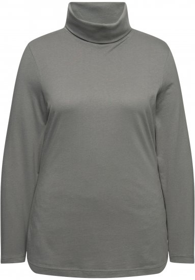 Ulla Popken Basic Long Sleeve Slim Fit Turtleneck Grey - Pulovere & hanorace - 