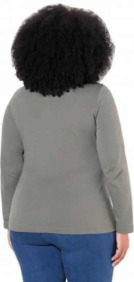 Ulla Popken Basic Long Sleeve Slim Fit Turtleneck Grey - Pulovere & hanorace - 