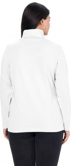 Ulla Popken Basic Long Sleeve Slim Fit Turtleneck Off-White - Pulovere & hanorace - 
