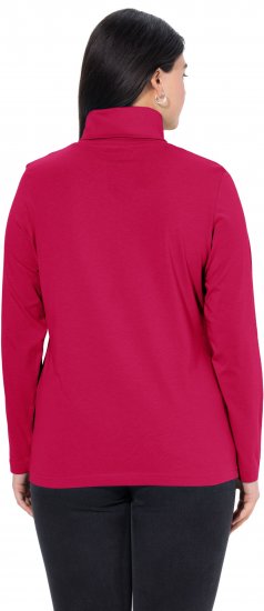 Ulla Popken Basic Long Sleeve Slim Fit Turtleneck Red - Pulovere & hanorace - 
