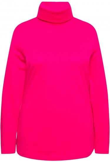 Ulla Popken Basic Long Sleeve Slim Fit Turtleneck Red Pink - Pulovere & hanorace - 