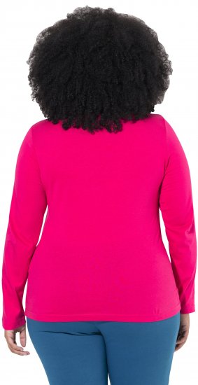 Ulla Popken Basic Long Sleeve Slim Fit Turtleneck Red Pink - Pulovere & hanorace - 