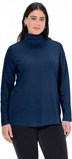 Ulla Popken Basic Long Sleeve Slim Fit Turtleneck Dark Blue - Pulovere & hanorace - 