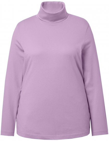 Ulla Popken Basic Long Sleeve Slim Fit Turtleneck Lavender - Pulovere & hanorace - 