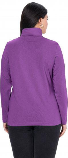 Ulla Popken Basic Long Sleeve Slim Fit Turtleneck Purple - Pulovere & hanorace - 