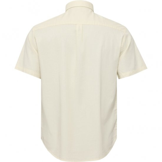 North Latitude Shirt Linen Cotton Short Sleeve Off-White - Cămăși - Cămăși Bărbați Mărimi Mari