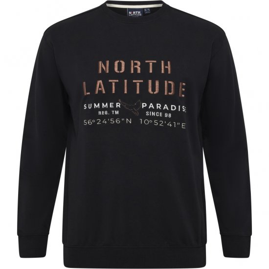 North Latitude Sweatshirt Black TALL - ÎMBRĂCĂMINTE BĂRBAȚI MT-6XLT - Tall dimensiuni bărbați