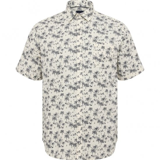 North Latitude Shirt Short Sleeve Off White - Cămăși - Cămăși Bărbați Mărimi Mari