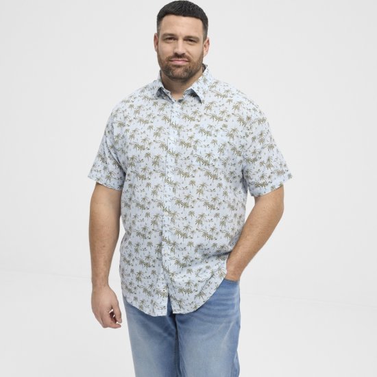 North Latitude Shirt Short Sleeve Light Blue - Cămăși - Cămăși Bărbați Mărimi Mari