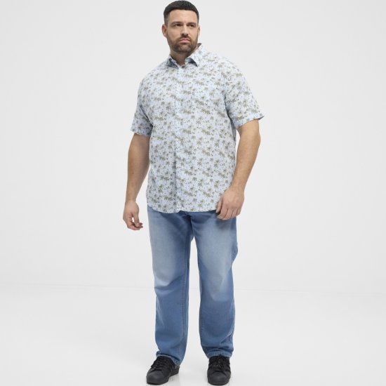 North Latitude Shirt Short Sleeve Light Blue - Cămăși - Cămăși Bărbați Mărimi Mari