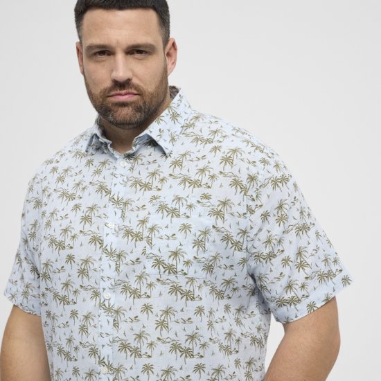 North Latitude Shirt Short Sleeve Light Blue - Cămăși - Cămăși Bărbați Mărimi Mari