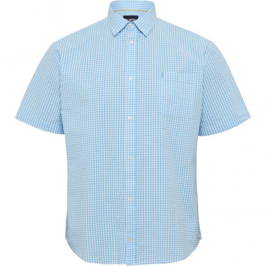 North Latitude Shirt Short Sleeve Turquoise - Cămăși - Cămăși Bărbați Mărimi Mari