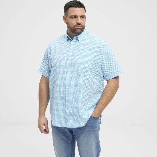 North Latitude Shirt Short Sleeve Turquoise - Cămăși - Cămăși Bărbați Mărimi Mari