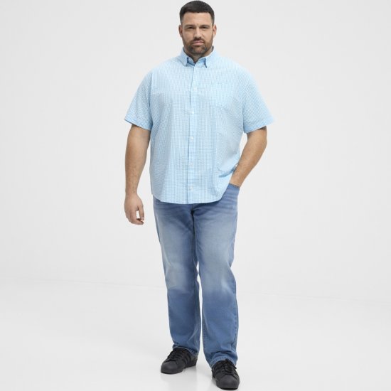 North Latitude Shirt Short Sleeve Turquoise - Cămăși - Cămăși Bărbați Mărimi Mari