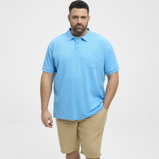 North Latitude Polo Pique Short Sleeve Turquoise - Tricouri polo - Tricouri Polo Bărbați Mărimi Mari