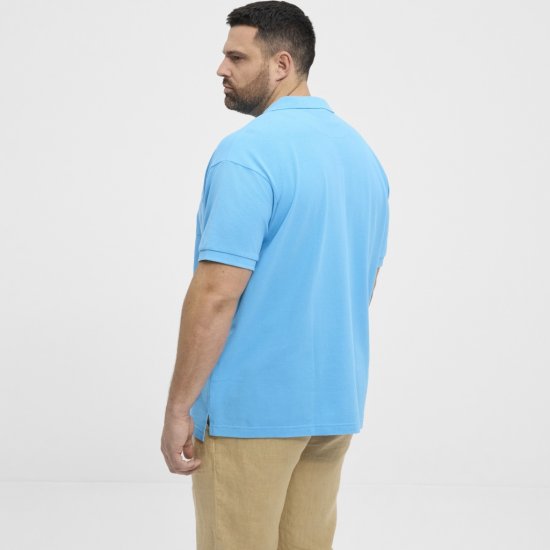 North Latitude Polo Pique Short Sleeve Turquoise - Tricouri polo - Tricouri Polo Bărbați Mărimi Mari