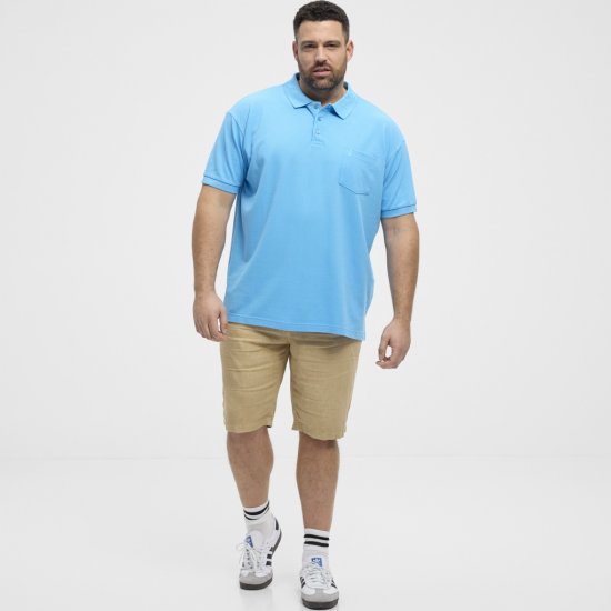 North Latitude Polo Pique Short Sleeve Turquoise - Tricouri polo - Tricouri Polo Bărbați Mărimi Mari
