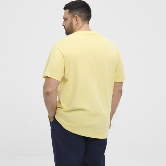 North Latitude T-Shirt Printed Short Sleeve Yellow - Tricouri - Tricouri Bărbați Mărimi Mari
