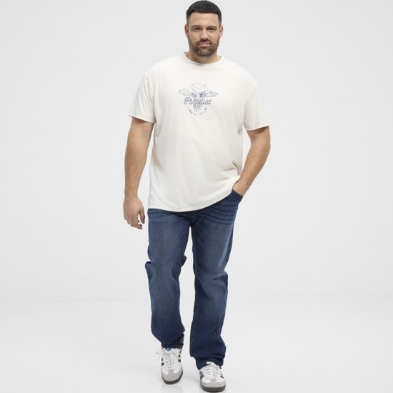 North Latitude T-Shirt Printed Short Sleeve White - Tricouri - Tricouri Bărbați Mărimi Mari