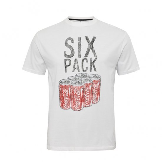 North Latitude T-Shirt Coca-Cola White - Tricouri - Tricouri Bărbați Mărimi Mari