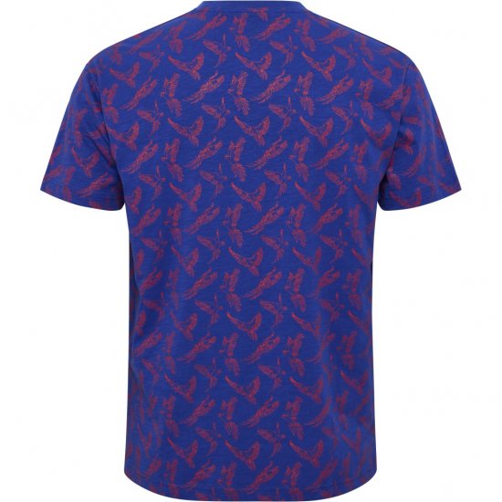 North Latitude T-Shirt Printed Allover Blue - Tricouri - Tricouri Bărbați Mărimi Mari