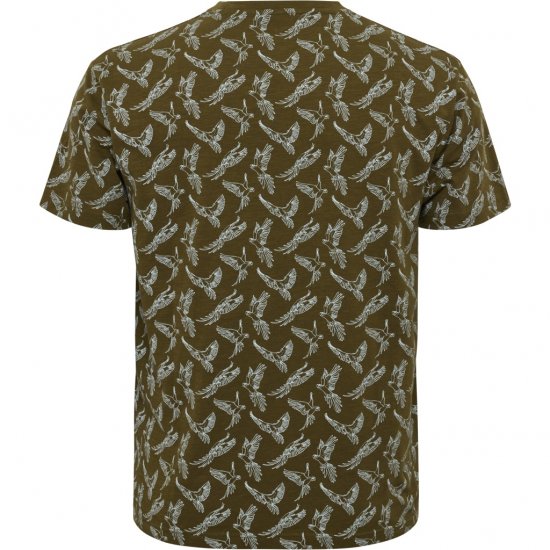 North Latitude T-shirt Allover Printed Green - Tricouri - Tricouri Bărbați Mărimi Mari