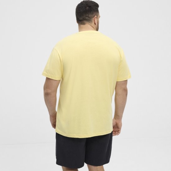 North Latitude T-Shirt Printed Yellow - Tricouri - Tricouri Bărbați Mărimi Mari