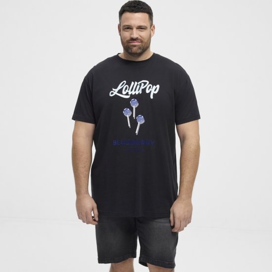 North Latitude T-Shirt Lollipop Black - Tricouri - Tricouri Bărbați Mărimi Mari