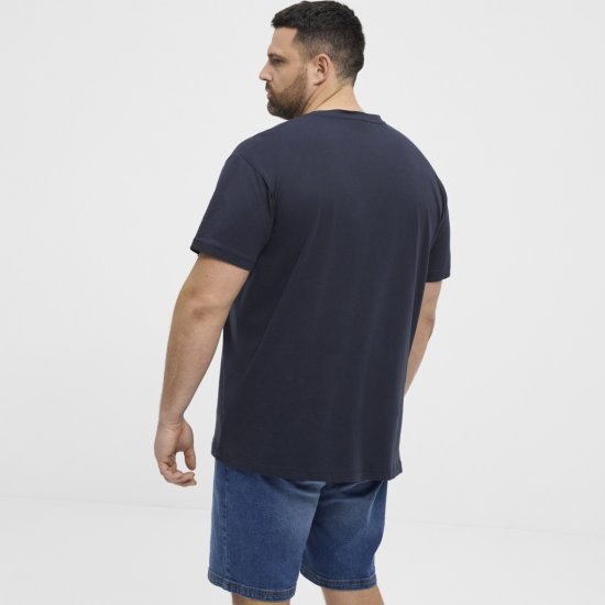 North Latitude T-Shirt Ice Cream Navy - Tricouri - Tricouri Bărbați Mărimi Mari