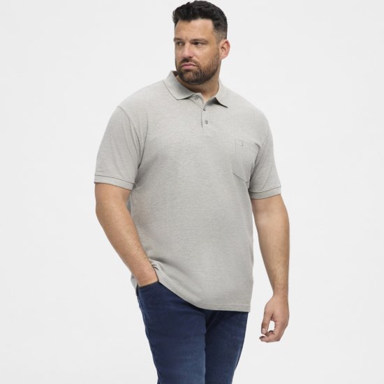 North Latitude Polo Short Sleeve Grey - Tricouri polo - Tricouri Polo Bărbați Mărimi Mari