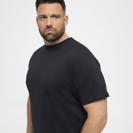 North Latitude T-Shirt 2-Pack Black - Tricouri - Tricouri Bărbați Mărimi Mari