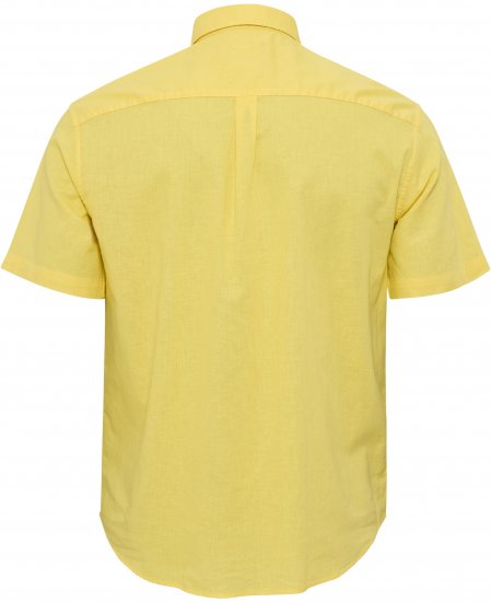 North Latitude Shirt Linen Cotton Short Sleeve TALL Yellow - ÎMBRĂCĂMINTE BĂRBAȚI MT-6XLT - Tall dimensiuni bărbați