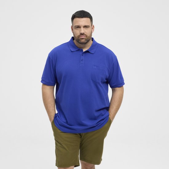 North Latitude Polo Pique Short Sleeve Cobalt Blue - Tricouri polo - Tricouri Polo Bărbați Mărimi Mari